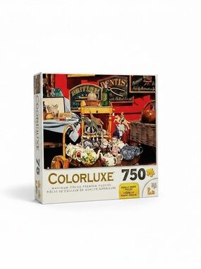 750-Piece Vintage Tea Set Jigsaw Puzzle - White